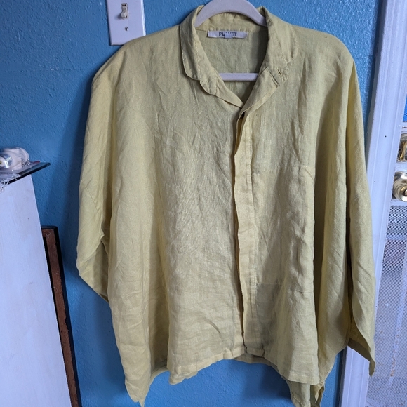 Poshmark Light Yellow Button-Up Shirt - Picture 2 of 6